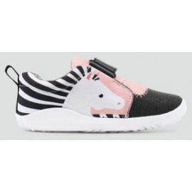 Bobux - I Walk Smoke Zebra Blaze Lo