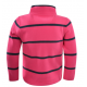 Thomas Cook - Girls Windsor Stripe 1/4 Zip Rugby - Pink/Dark Navy