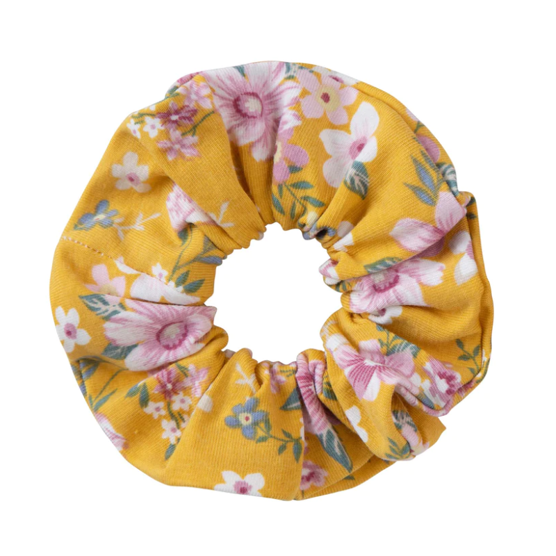 Designer Kidz - Millie Floral Scrunchie - Honey Gold