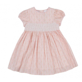 Soft Pink Smock Dress -...