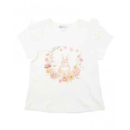Bebe by Minihaha - Lara Bunny Tee - Cloud
