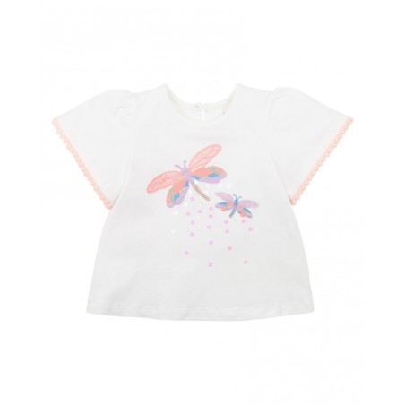 Fox & Finch - Palm Cove Dragonfly Tee - Cloud