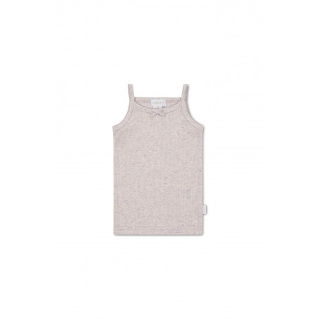 Jamie Kay - Organic Cotton Fine Rib Singlet - Lavender Fleck