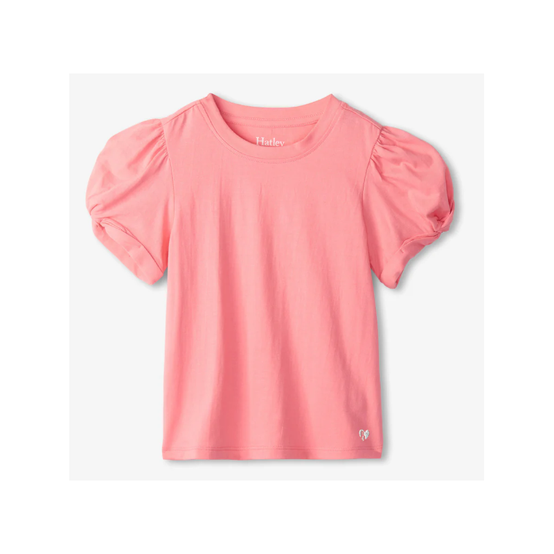 Hatley - Girls Sachet Pink Twisted Sleeve Tee