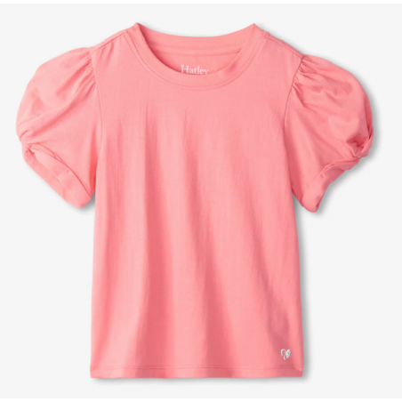 Hatley - Girls Sachet Pink Twisted Sleeve Tee