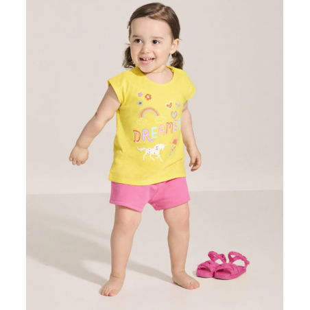 Hatley - Girls Dreamer Snap Up Tee - Aurora