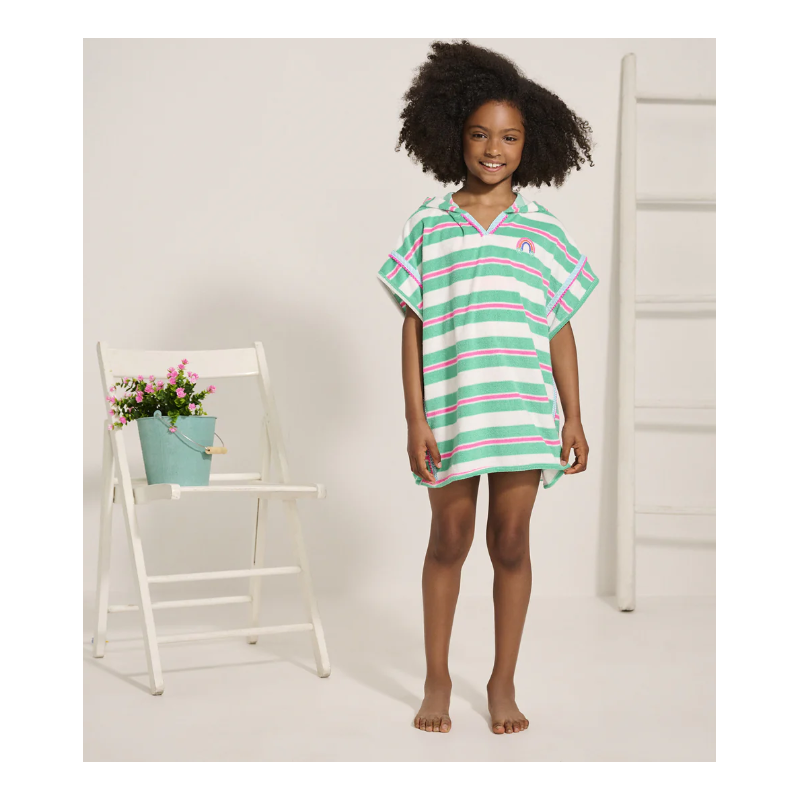 Hatley - Biscay Beach Hooded Coverup -Biscay Green