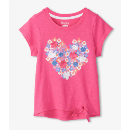 Hatley Australia - Chiffon Heart Tie Front Tee