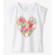 Hatley Australia - Girls Chiffon Heart Snap Up Tee