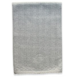Beanstork 100% Cotton Pointelle Blanket - Grey Marle