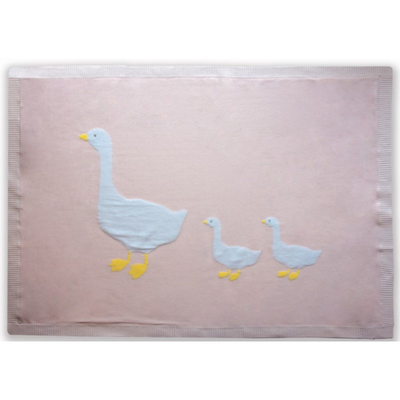 Beanstork - Miss Goose Blanket - Soft Pink