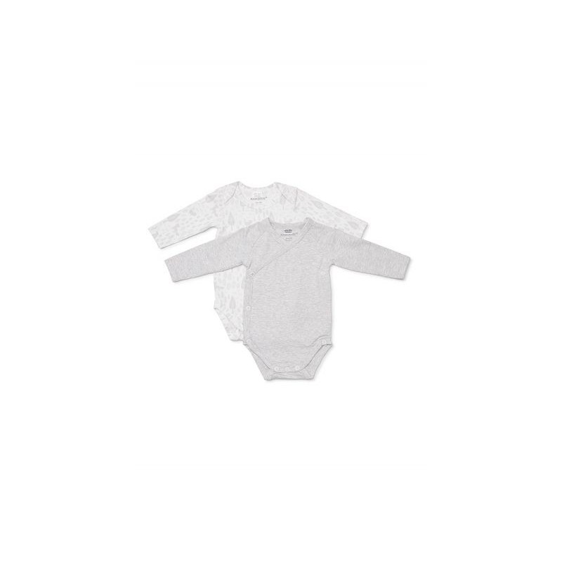 Marquise - Newborn Essentials 2 Pack Bodysuit - Grey Print