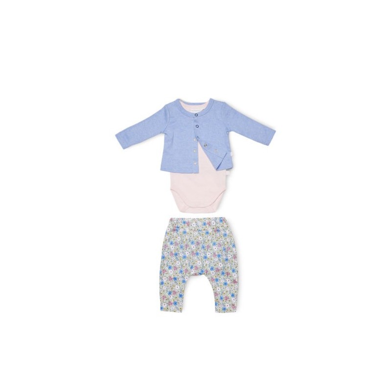Marquise -  Girls 3 Piece Set Cardigan/Bodysuit/Pant