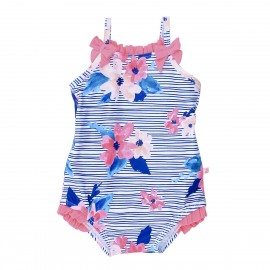 Bebe - Elle Print Swim Suit with Bows - Elle Floral