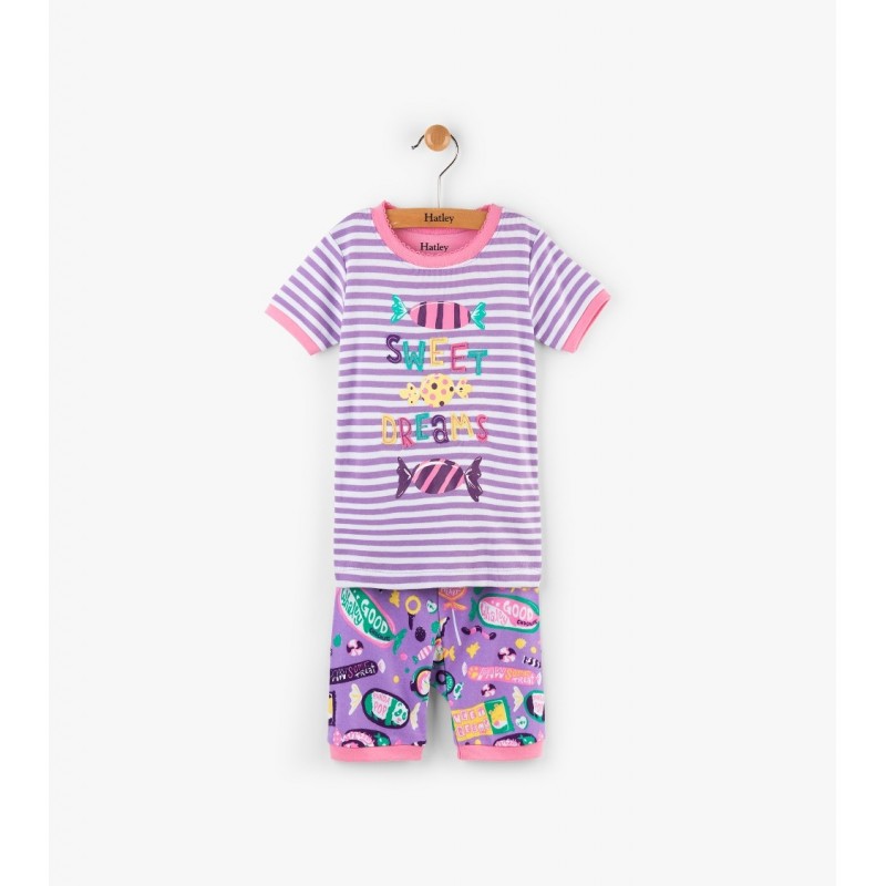 Hatley - Kitty Candy Applique Short Pyjama Set