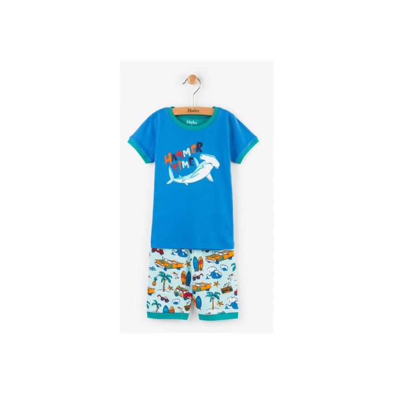 Hatley - Surf Island Applique Short Pyjama Set