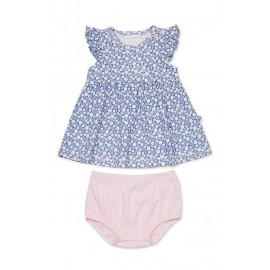 Marquise - Girls Blossom Dress and Bloomer Set - Pink/Print